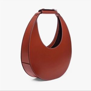 Staud Moon Bag in Cognac